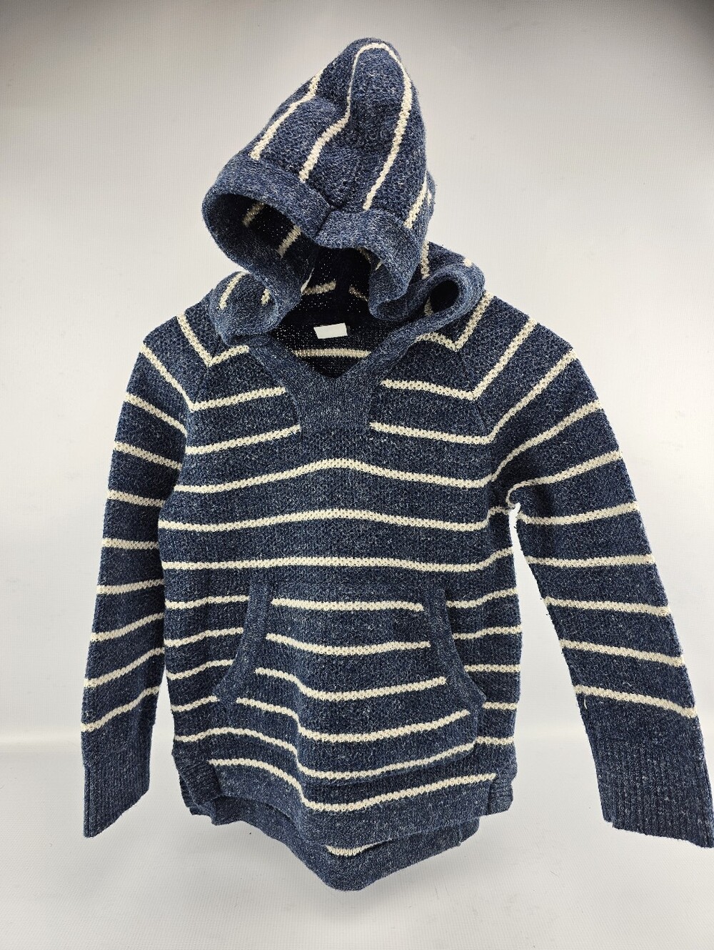Gap Kids Toddler Navy White Striped Knit Hoodie Sweater Boys 2T